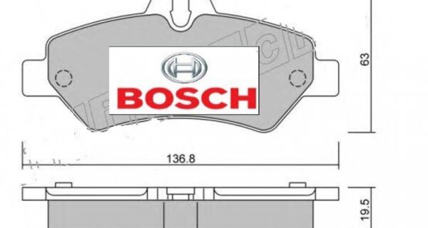 BOSCH Arka Balata Takımı Çift Teker  2E0698451B Crafter -Sprinter-906