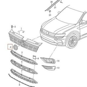 Ön Amblem 2K5853600 DPJ Caddy Tiguan