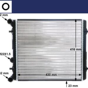 Su Radyatörü 1J0121253AM Golf4-Bora-A3-Octavia-Leon-Toledo