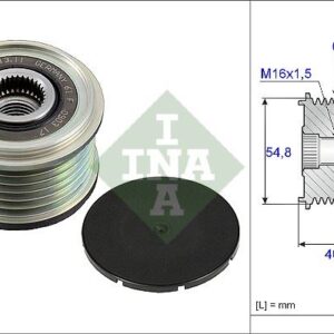 Alternatör Kasnak Rulmanlı 231001043R Renault Clio-Megane-Kango